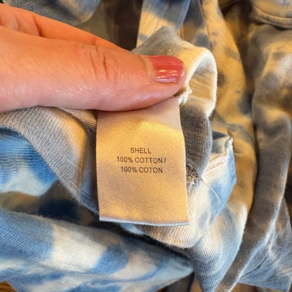 Pam & Gela Blue Tie-Dye Long Sleeve Top - Picture 5 of 5